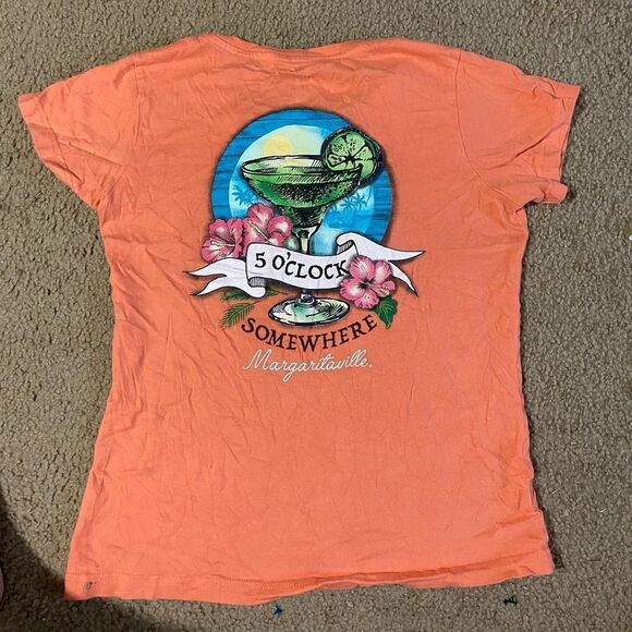 Margaritaville It’s 5 O’clock Somewhere Womens Tshirt - Picture 1 of 5